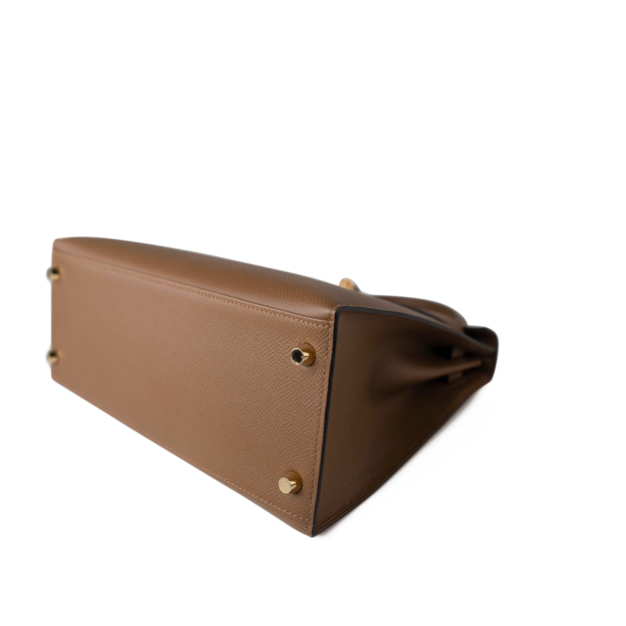 Hermes Handbag Brown Kelly Sellier 28 Alezan Veau Epsom Leather Gold Plated 2021 Z - Redeluxe