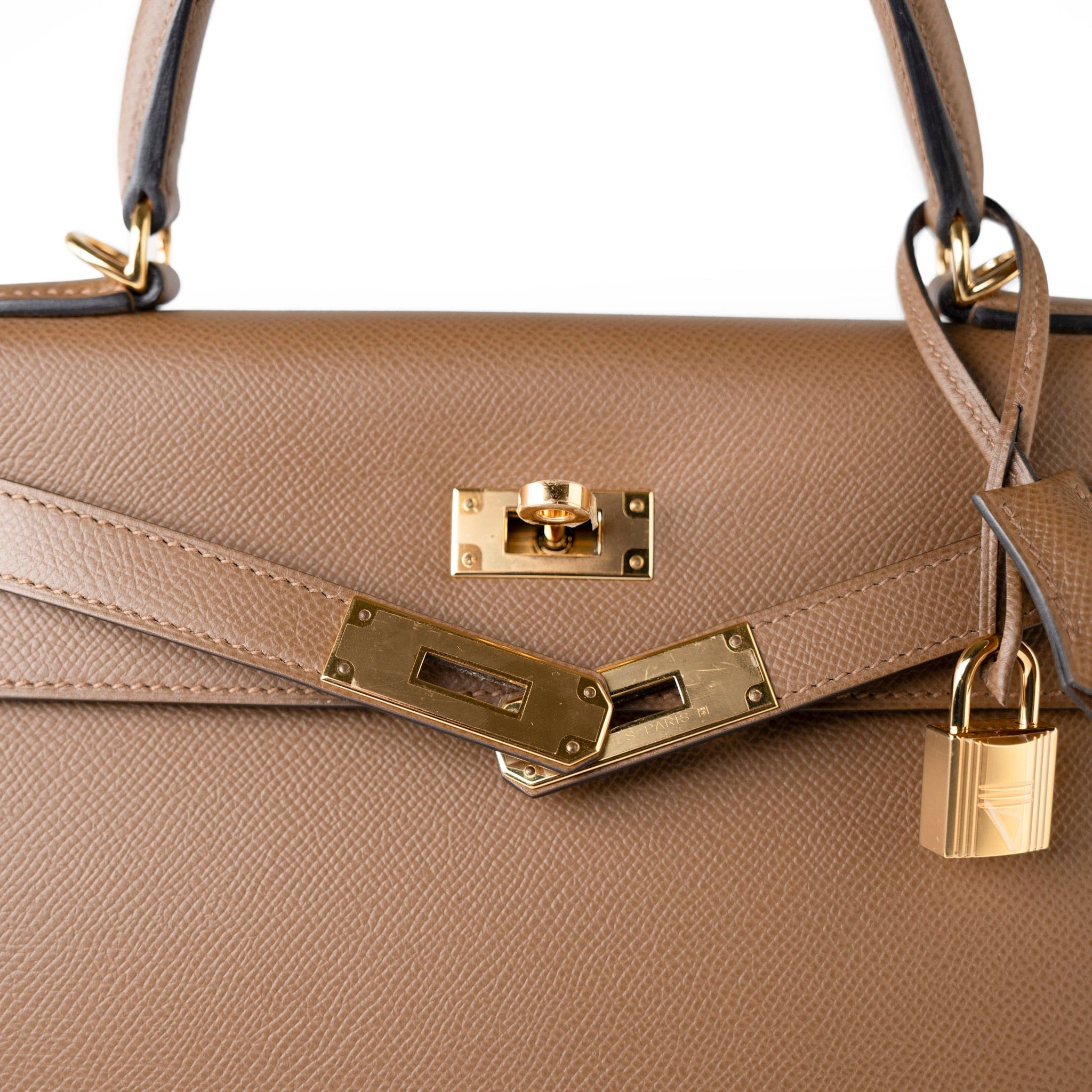 Hermes Handbag Brown Kelly Sellier 28 Alezan Veau Epsom Leather Gold Plated 2021 Z - Redeluxe