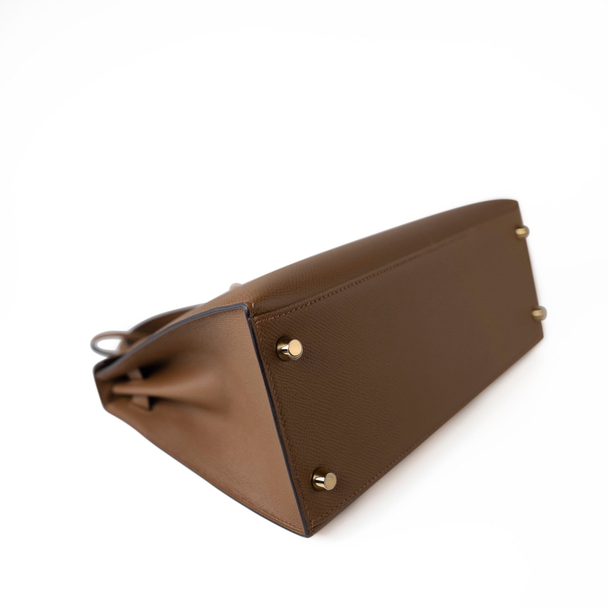 Hermes Handbag Brown Kelly Sellier 28 Alezan Veau Epsom Leather Gold Plated 2021 Z - Redeluxe