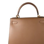 Hermes Handbag Brown Kelly Sellier 28 Alezan Veau Epsom Leather Gold Plated 2021 Z - Redeluxe