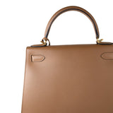 Hermes Handbag Brown Kelly Sellier 28 Alezan Veau Epsom Leather Gold Plated 2021 Z - Redeluxe