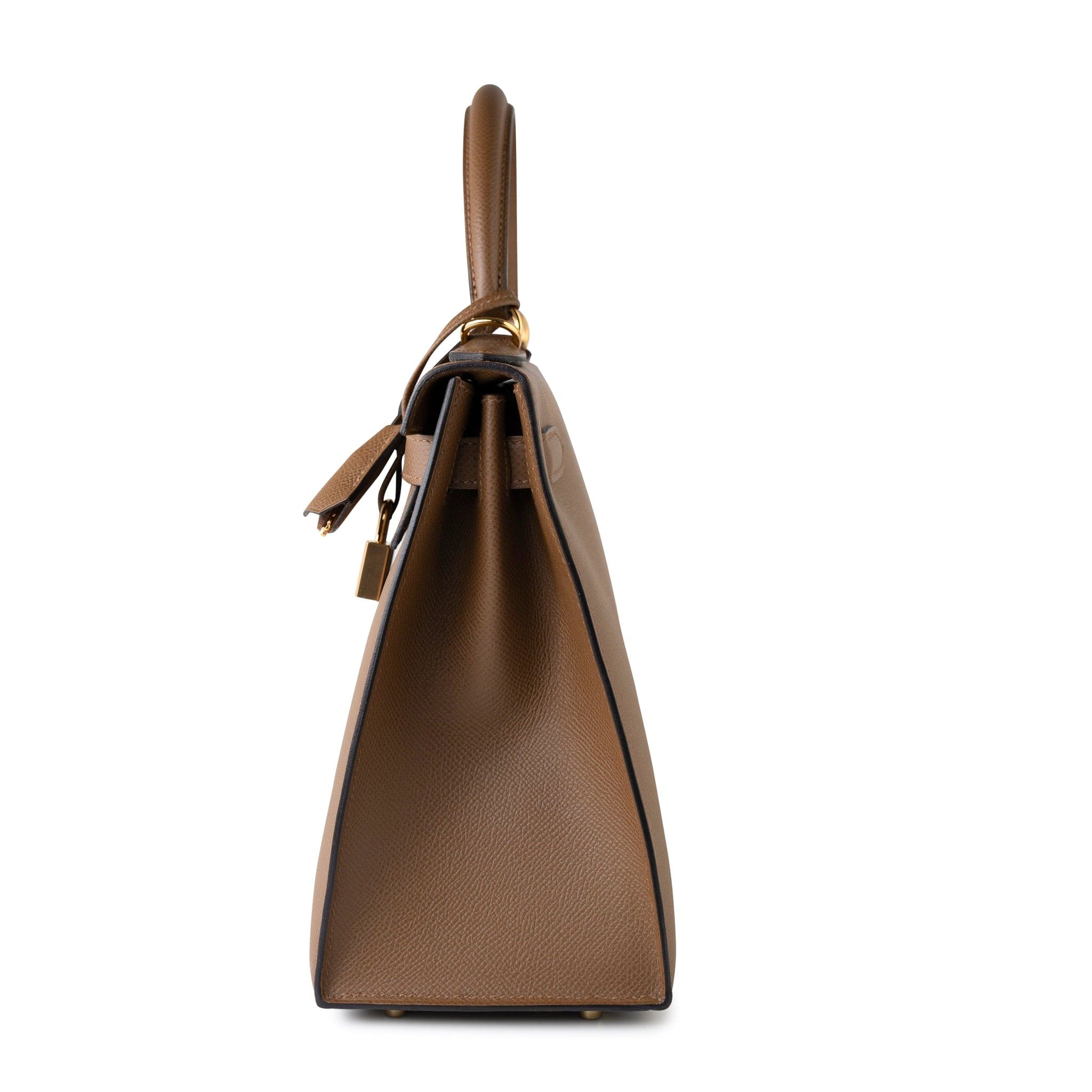 Hermes Handbag Brown Kelly Sellier 28 Alezan Veau Epsom Leather Gold Plated 2021 Z - Redeluxe