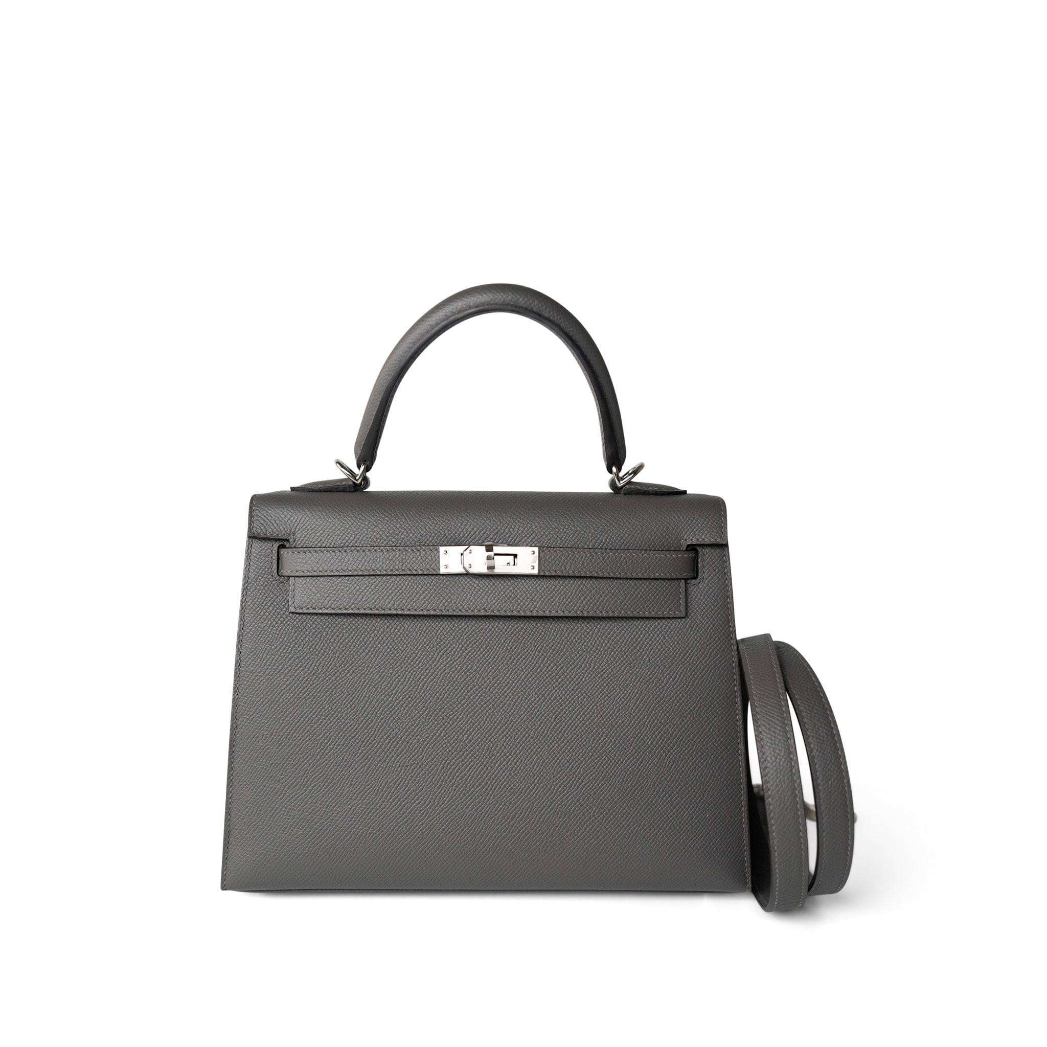 Kelly Sellier 25 Gris Meyer Epsom Palladium Plated U Stamp – REDELUXE