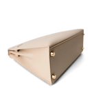 Hermes Handbag Kelly / Beige Kelly 25 Beige Box Calfskin Leather Gold Plated Hardware E Square Stamp - Redeluxe