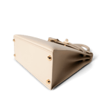 Hermes Handbag Kelly / Beige Kelly 25 Beige Box Calfskin Leather Gold Plated Hardware E Square Stamp - Redeluxe