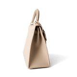 Hermes Handbag Kelly / Beige Kelly 25 Beige Box Calfskin Leather Gold Plated Hardware E Square Stamp - Redeluxe