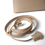 Hermes Handbag Kelly / Beige Kelly 25 Beige Box Calfskin Leather Gold Plated Hardware E Square Stamp - Redeluxe