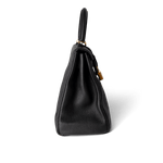 Hermes Handbag Kelly / Black Kelly 28 Black Veau Togo Leather Gold Plated C Stamp - Redeluxe