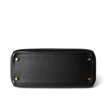 Hermes Handbag Kelly / Black Kelly 28 Black Veau Togo Leather Gold Plated C Stamp - Redeluxe