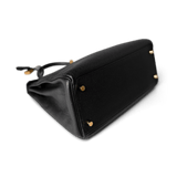 Hermes Handbag Kelly / Black Kelly 28 Black Veau Togo Leather Gold Plated C Stamp - Redeluxe