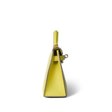 Hermes Handbag Lime Mini Kelly Sellier Lime Epsom Gold Plated Y Stamp - Redeluxe