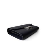 Hermes Handbag Navy Constance Long To Go Wallet Bleu Nuit Epsom Palladium Plated B Stamp - Redeluxe
