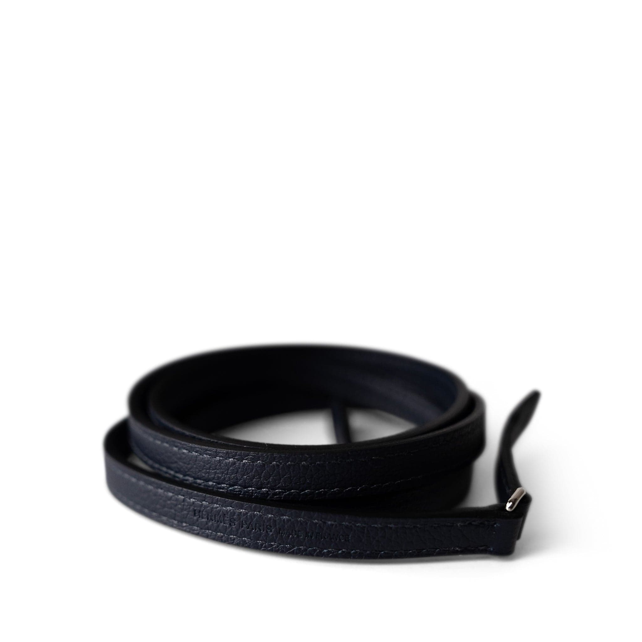 Hermes Handbag Navy Constance Long To Go Wallet Bleu Nuit Epsom Palladium Plated B Stamp - Redeluxe