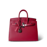 Hermes Handbag Pink Birkin 25 Rose Mexico Madame Palladium Plated Z Stamp - Redeluxe