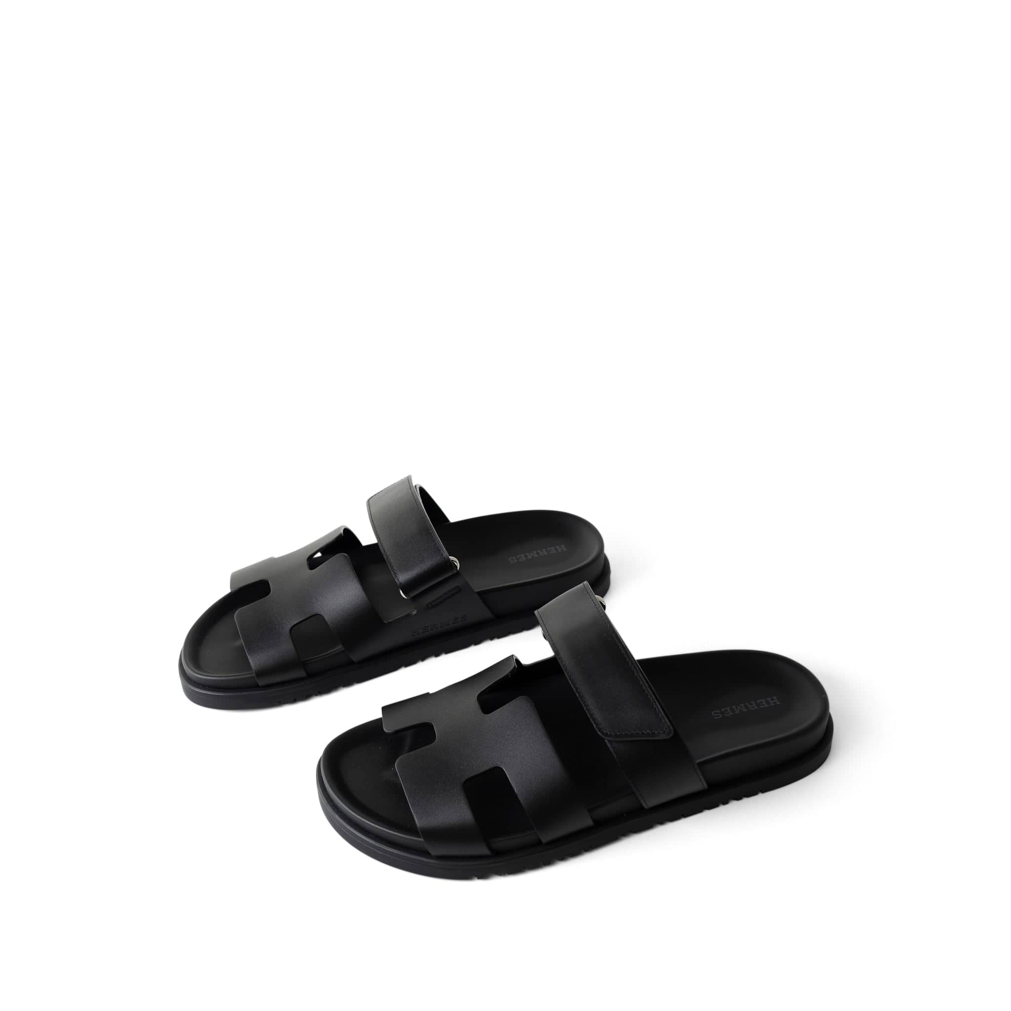 Hermes sandals size 8 Hermes Calfskin Ellipse Sandals - Size 8 / 38 (SHF-lzukCG) main image 4