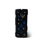 Louis Vuitton Handbag Blue Louis Vuitton Monogram Petite Malle Blue Black - Redeluxe