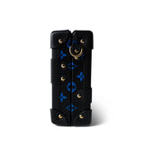Louis Vuitton Handbag Blue Louis Vuitton Monogram Petite Malle Blue Black - Redeluxe