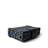 Louis Vuitton Handbag Blue Louis Vuitton Monogram Petite Malle Blue Black - Redeluxe