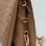 Louis Vuitton Handbag Brown Louis Vuitton Monogram Coussin PM Camel Lambskin Embossed - Redeluxe