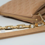 Louis Vuitton Handbag Brown Louis Vuitton Monogram Coussin PM Camel Lambskin Embossed - Redeluxe