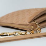 Louis Vuitton Handbag Brown Louis Vuitton Monogram Coussin PM Camel Lambskin Embossed - Redeluxe