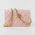 Louis Vuitton Handbag Louis Vuitton Pochette Coussin Light Pink Lambskin Embossed - Redeluxe