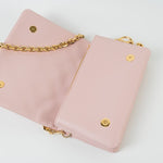 Louis Vuitton Handbag Louis Vuitton Pochette Coussin Light Pink Lambskin Embossed - Redeluxe