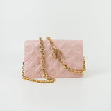 Louis Vuitton Handbag Louis Vuitton Pochette Coussin Light Pink Lambskin Embossed - Redeluxe