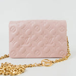Louis Vuitton Handbag Louis Vuitton Pochette Coussin Light Pink Lambskin Embossed - Redeluxe