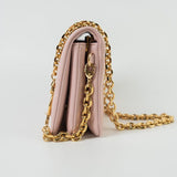 Louis Vuitton Handbag Louis Vuitton Pochette Coussin Light Pink Lambskin Embossed - Redeluxe
