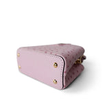 Louis Vuitton Handbag Pink Louis Vuitton Capucines Nano Exotic Ostrich Pink - Redeluxe