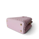 Louis Vuitton Handbag Pink Louis Vuitton Capucines Nano Exotic Ostrich Pink - Redeluxe