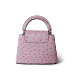 Louis Vuitton Handbag Pink Louis Vuitton Capucines Nano Exotic Ostrich Pink - Redeluxe