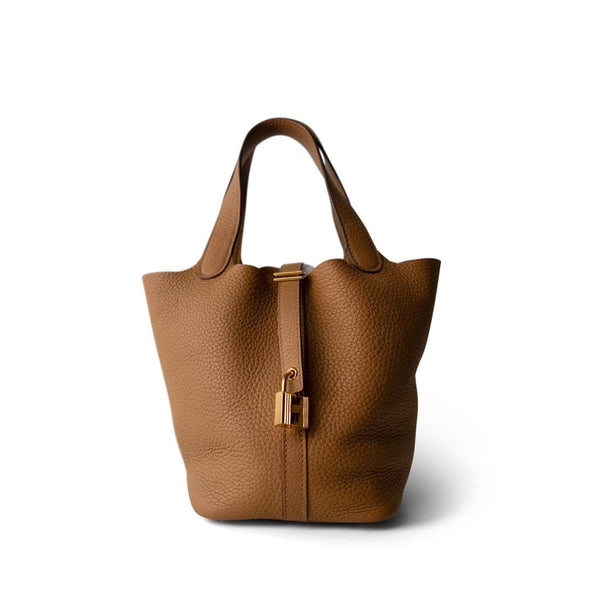 入手困難品【HERMES】ピコタンPicotin Lock 18 Bag Gold Biscuit Hermes Picotin Lock 18 Biscuit Clemence Gold Hardware