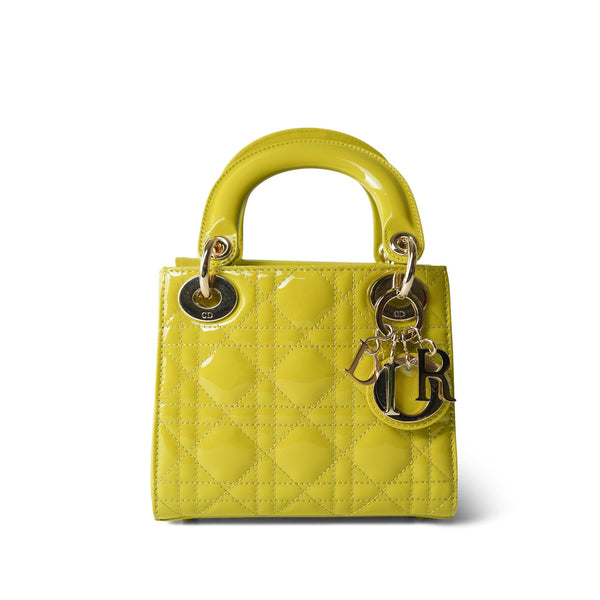 Mini Lady Dior Green Patent Cannage – REDELUXE