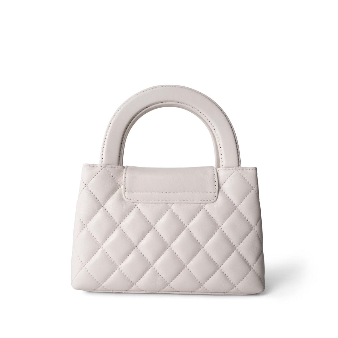 cc 24a nano 19cm kelly shopper bag green lambskin