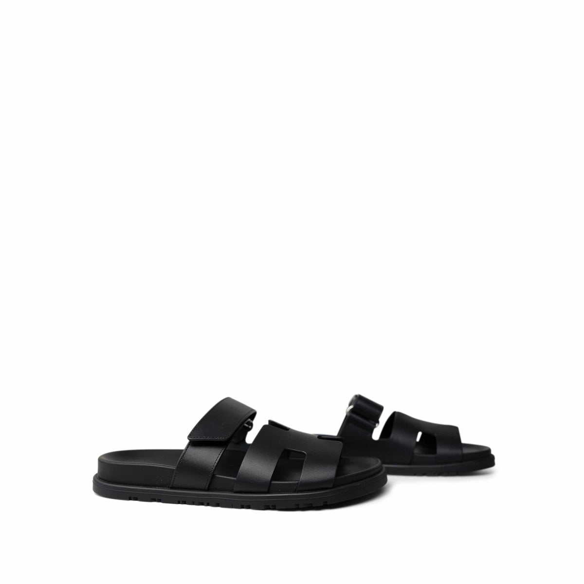 Chypre Sandals Black Calfskin Size 37