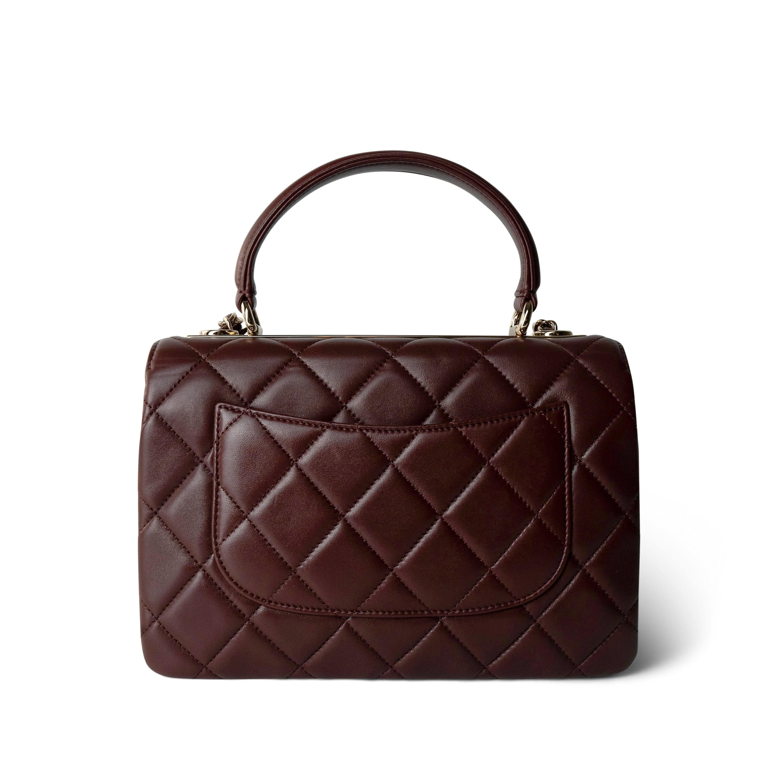 ★TOUT Y EST★ Rica Mini Quilted Burgundy 909129 21B Burgundy Lambskin Quilted Trendy CC Small Light Gold