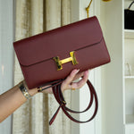 Product image 10 of 20: Constance Wallet To Go Rouge H Epsom Gold Plated K Stamp