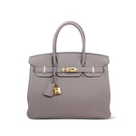 Product image 1 of 14: Birkin 30 Gris Asphalte Togo Gold Plated C Stamp