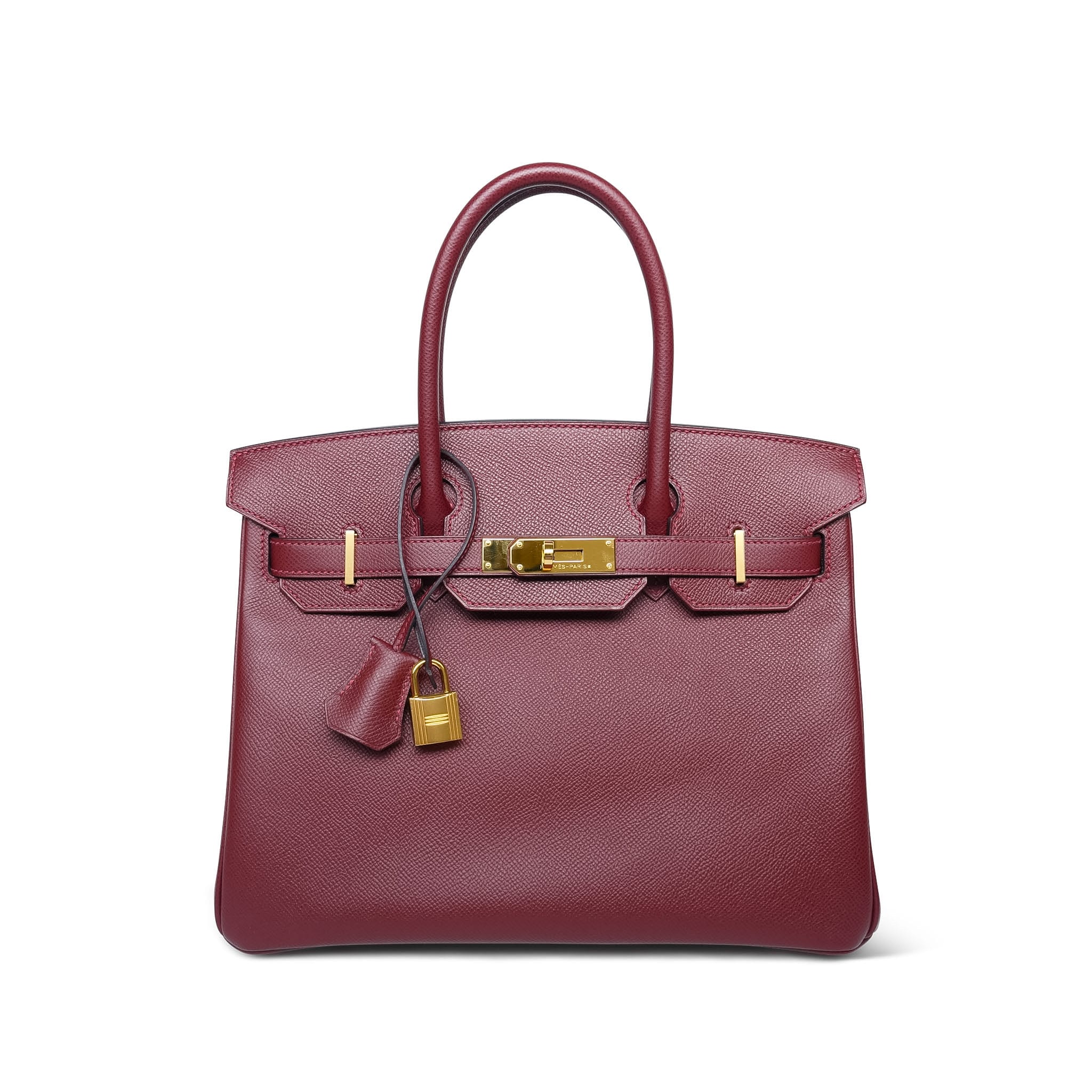 Birkin 35 Noisette Box Calfskin Gold Plated G Square Stamp / Off