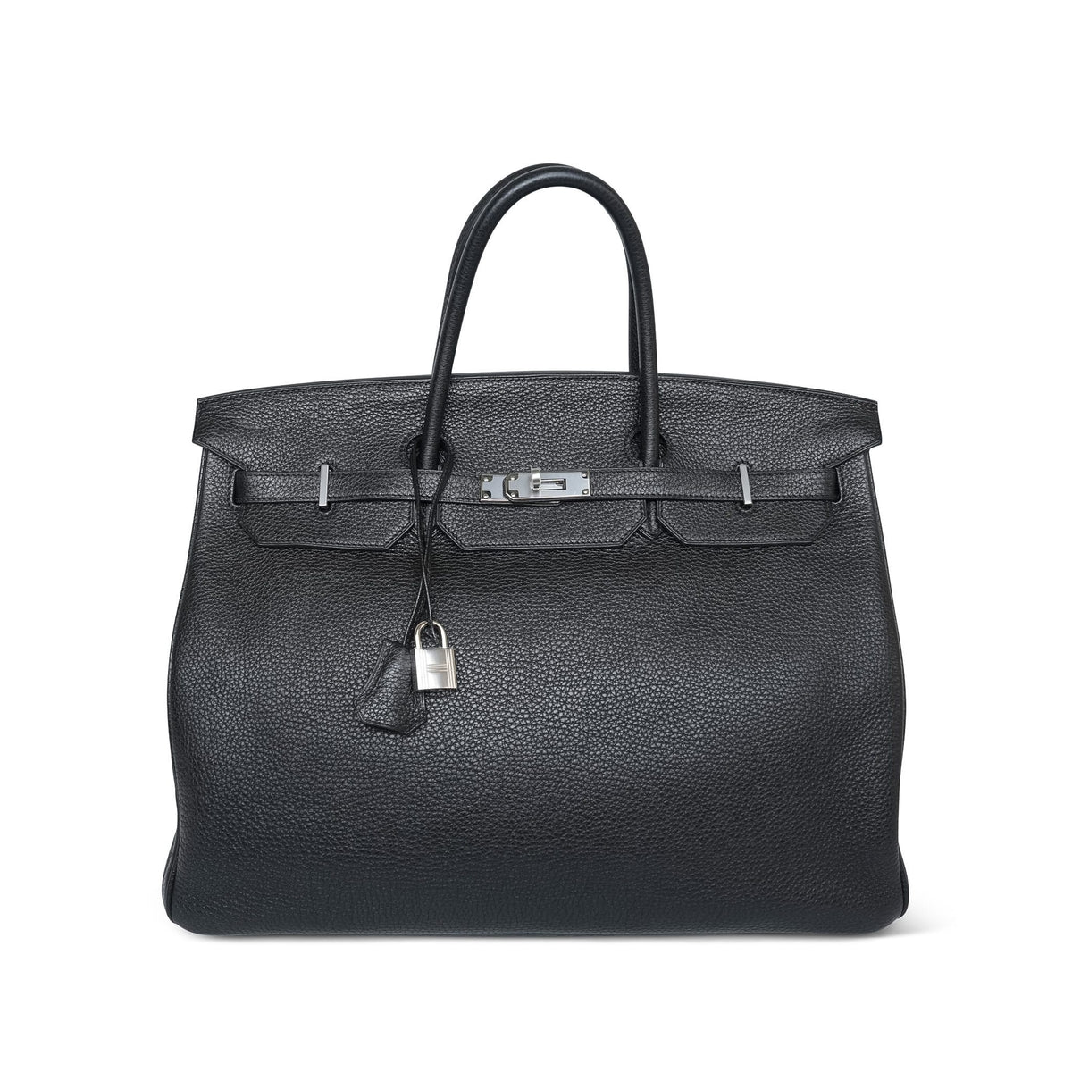 Birkin 40 Black Togo Palladium Plated O Square Stamp