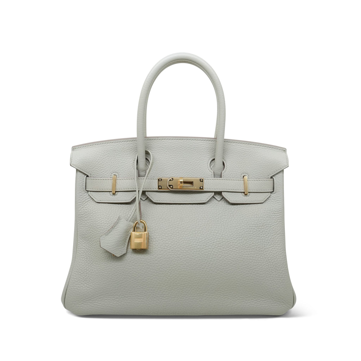 Birkin 30 Beton Clemence Gold Plated A Stamp