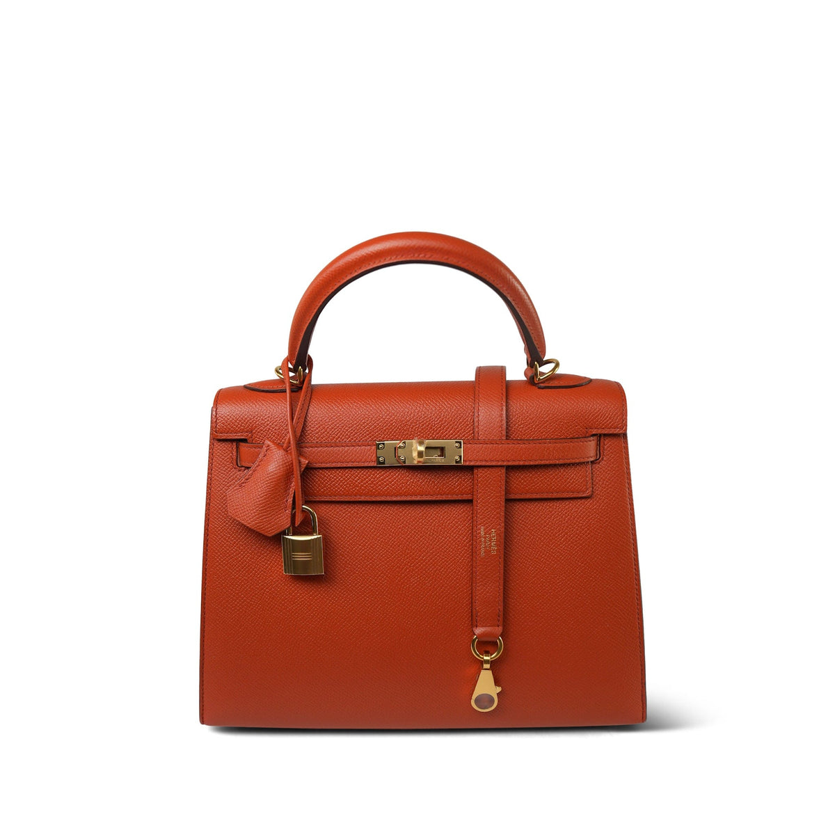 Kelly Sellier 25 Terre Battue Epsom Gold Plated X Stamp
