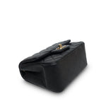 Product image 12 of 21: Black Lambskin Quilted Square Flap Mini Light Gold Hardware