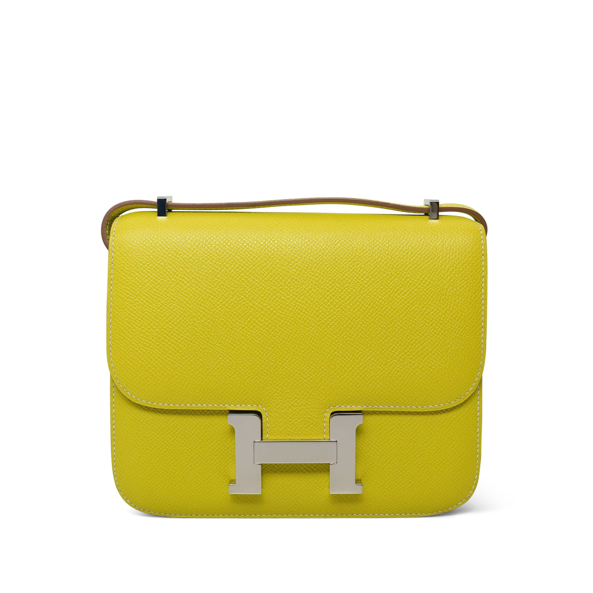 Constance 18 Lime Epsom Palladium Plated O Circle Stamp