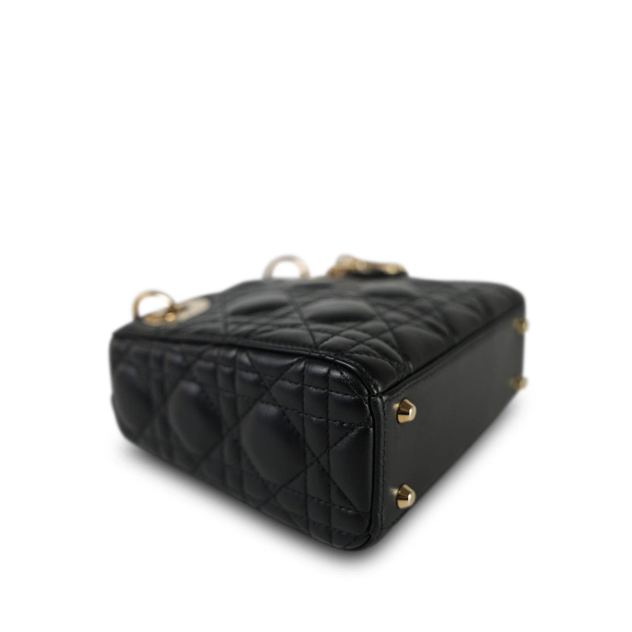 Mini Lady Dior Bag Black Lambskin Cannage – REDELUXE