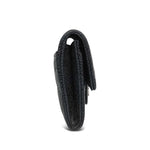 Product image 2 of 12: Black Caviar Quilted Classic Flap Card Holder Silver Hardware