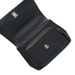 Product image 19 of 19: Black Caviar Quilted Business Affinity Flap Medium Light Gold Hardware