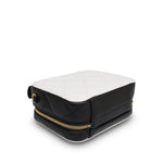 Product image 9 of 12: 26B White Black Caviar Quilted CC Filigree Vanity Case Small Gold Hardware